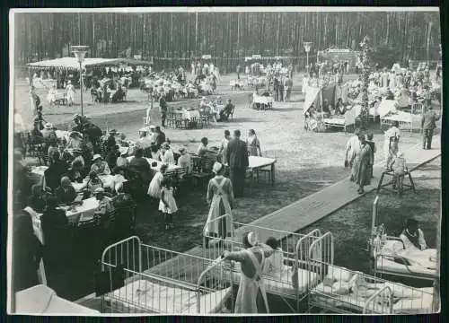 Foto 17x13cm Wehrmacht Sommerfest Wald Polen Wo ? 1942 Lazarett Rotes Kreuz