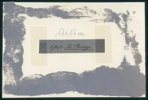 Foto 17x12cm 1. WK Kriegszerstörung Schloß Le Brügge ? deutsche Soldaten 1916