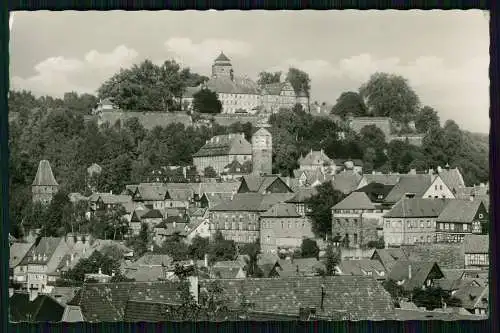Foto AK - Kronach in Oberfranken - Blick auf den Ort Häuser mit Veste Rosenberg