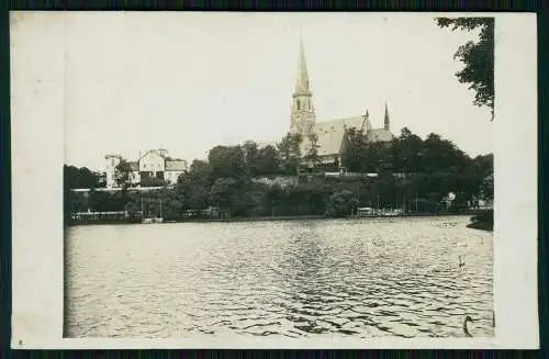 Foto AK - Karl Marx Stadt Chemnitz - Blick über den Schloßteich - 1911 gelaufen