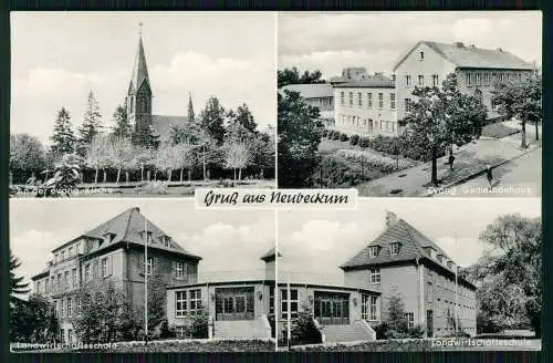 AK Neubeckum Westfalen Gemeindehaus Kirche Landwirtschaftsschule 1920-30