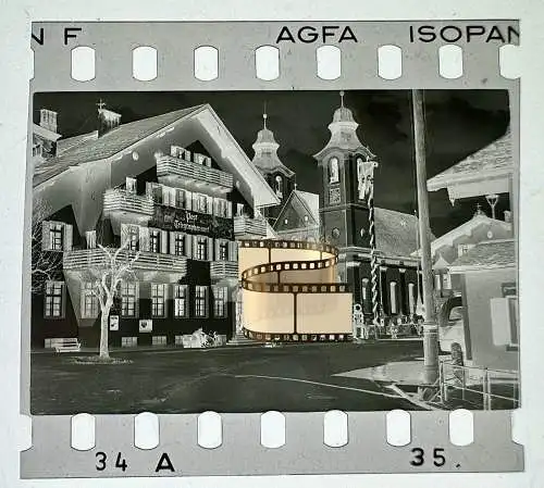 5x Orig. Negativ 1936-40 St. Johann Tirol Post  Telegraphenamt Cafe Bus Nordmark
