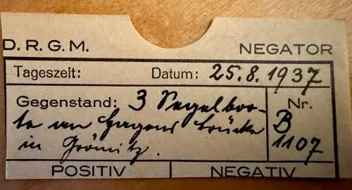 Orig Fotoplatte Glas 1937 Strandkörbe Segelboote Brücke Grömitz Kiel 12x9 cm