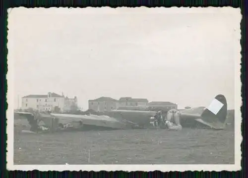 Foto - deutsches Flugzeug Aircraft - Notgelandet Ostfront  - 1941