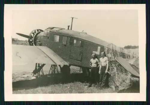 Foto 9 x 6 cm altes Papier nach 1945 - Flugzeug Aircraft - 112
