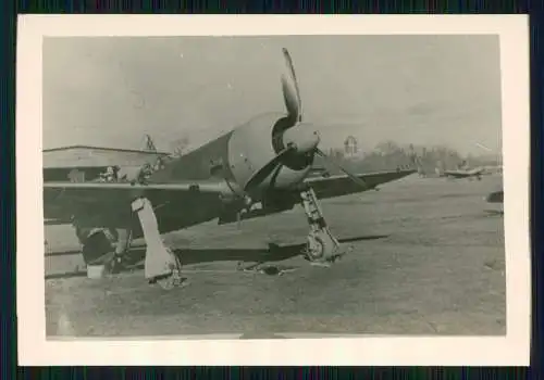 Foto 9 x 6 cm altes Papier nach 1945 - Flugzeug Aircraft - 123