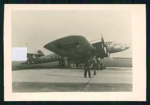 Foto 9 x 6 cm altes Papier nach 1945 - Flugzeug Aircraft - 115