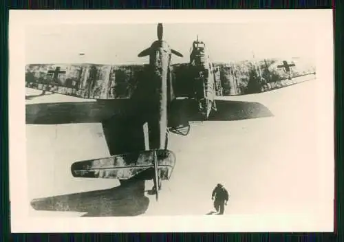 Foto 9 x 6 cm altes Papier nach 1945 - Flugzeug Aircraft - 114
