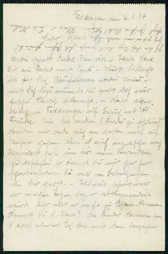 Postkarte und Brief - Ganzsache 1937 Landpoststempel Winnert über Husum Holstein