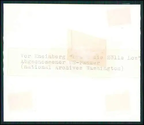 Pressefoto USA Archiv - alliierte Ardennen und Normandie 1944-45 - Panzer Tank