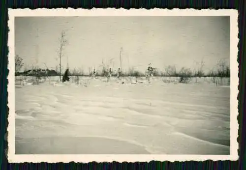 7x Foto Wehrmacht Soldaten Uniform Winter-Tarn - Russland Ukraine