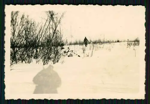 7x Foto Wehrmacht Soldaten Uniform Winter-Tarn - Russland Ukraine