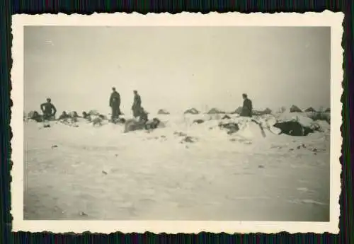 7x Foto Wehrmacht Soldaten Uniform Winter-Tarn - Russland Ukraine