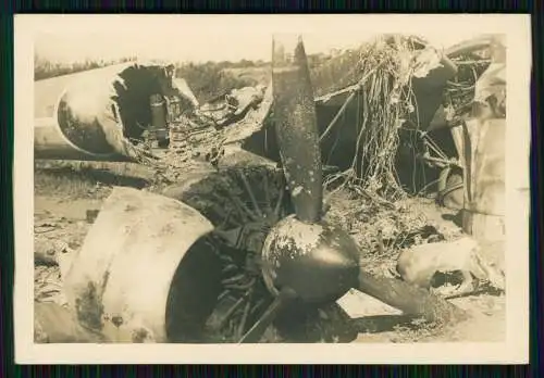 2x Foto Flugzeug Aircraft - Wehrmacht Ostfront Russland Ukraine -Flugzeuge Bruch