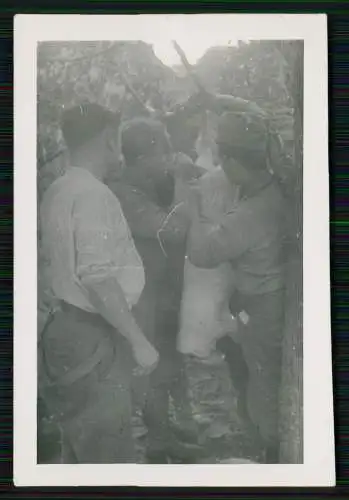 12xFoto Wehrmacht Soldaten Ostfront Geschütz Flak mit Schlachter Fleischer Abtl.