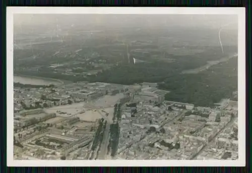 4x Foto Wehrmacht Bildstelle - Luftbild Fliegeraufnahme - Paris Frankreich 1940