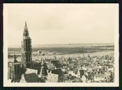 4x Foto Wehrmacht Bildstelle - Antwerpen  Anvers - Hafenstadt Belgien Flandern