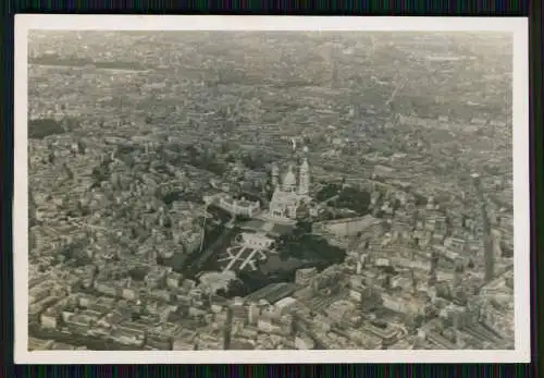 4x Foto Wehrmacht Bildstelle - Luftbild Fliegeraufnahme - Paris Frankreich 1940