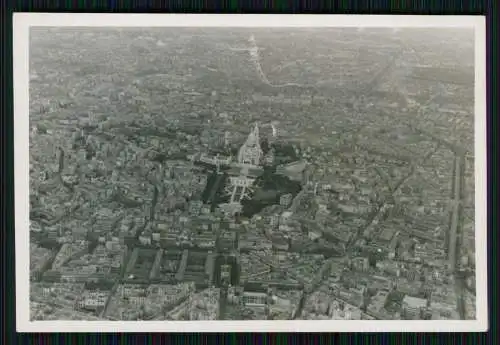 4x Foto Wehrmacht Bildstelle - Luftbild Fliegeraufnahme - Paris Frankreich 1940