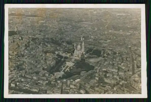 4x Foto Wehrmacht Bildstelle - Luftbild Fliegeraufnahme - Paris Frankreich 1940