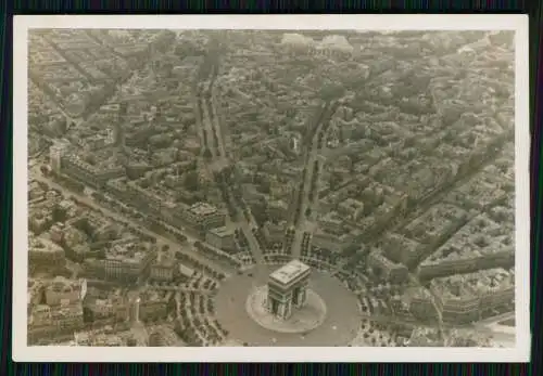 4x Foto Wehrmacht Bildstelle - Luftbild Fliegeraufnahme - Paris Frankreich 1940