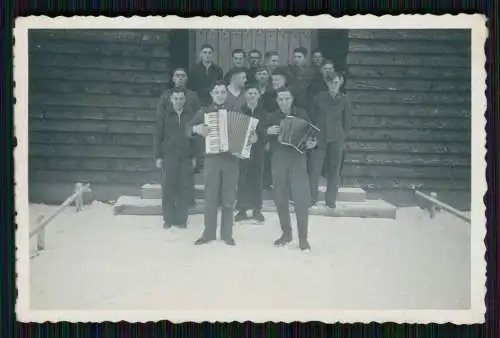 9x Foto Wehrmacht Soldaten - feiern Weihnachten Fröhliche Stimmung .....