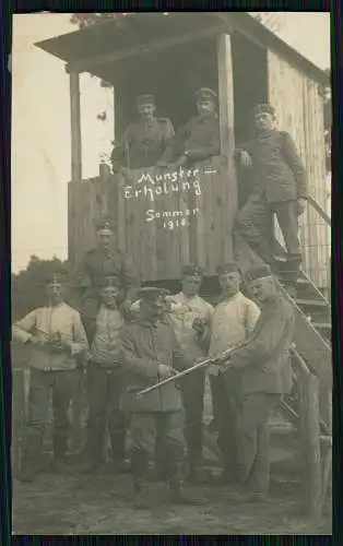Foto AK 1. WK - Munster im Heidekreis - Truppenübungsplatz Munsterlager 1915