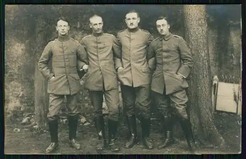 3x Foto AK 1. WK - Gruppe Soldaten - Oignies Pas de Calais - 1915 Feldpost gel.