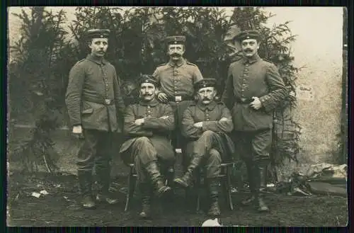 3x Foto AK 1. WK - Gruppe Soldaten - diverse Ansichten Westfront