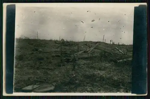 3x Foto AK 1. WK - Kriegszerstörung - Ansichten Ortschaften Westfront ......