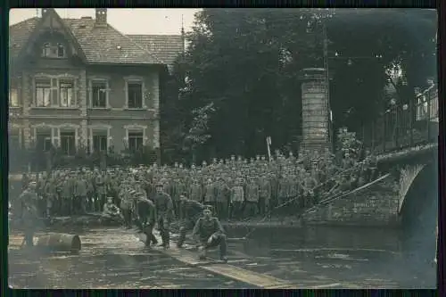 2x Foto AK 1. WK - Soldaten Pioniere Einsatz Westfront .....