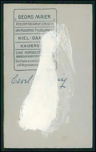 CDV Foto - Soldat mit Mützenband SMS Yorck - Panzer-Kreuzer Kaiserliche Marine