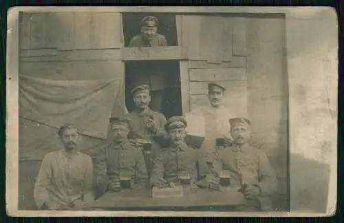 Foto AK 1. WK - Villa Minden i. W. 1914-16 - 11. Korporalschaft Inf. Regt. 15