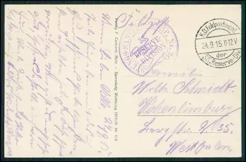 AK 1. WK - Ennetières-en-Weppes Département Nord Hauts-de-France - 1915 Feldpost