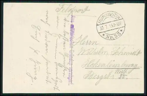 AK 1. WK - Bazeilles - Denkmal gefallenen Söhne Bayerns 1870 - 1915 Felpost gel.