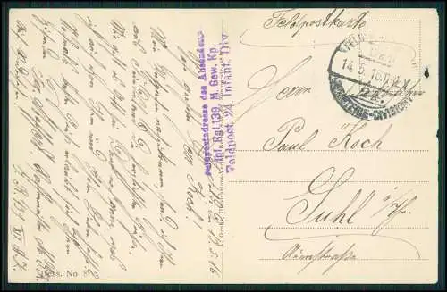 AK 1. WK - Das Theater in Lille zerstört - 1916 Feldpost gelaufen