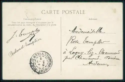 AK - Charleville Marne - Ecole Normale d'Institutrices - 1905 gelaufen