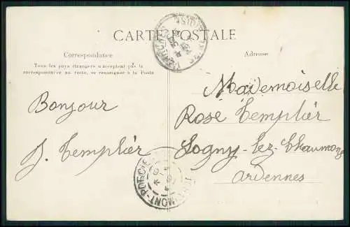AK - Carte postale Bellefontaine, Le Pont et l`Abreuvoir - 1908 gelaufen