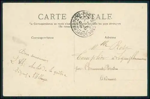 AK - Musique Municipale des Sapeurs-Pompiers de SIGNY-L'ABBAYE - 1907 gelaufen