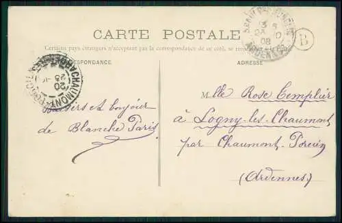 AK - Château-Porcien Ardennes - La Butte - vue générale - 1908 gelaufen