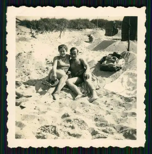 10x Foto - Ostseebad Wustrow Fischland Saaler Bodden - Strandpartie Urlaub 1938