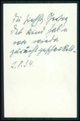 8x Foto - älterer feiner Mann mit Fahrrad - Radfahrer 1934 Rückseite Text Handsc