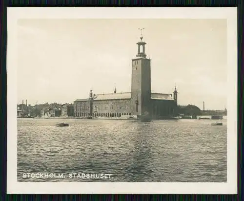 13x Foto Stockholm Schweden - diverse Ansichten um 1940