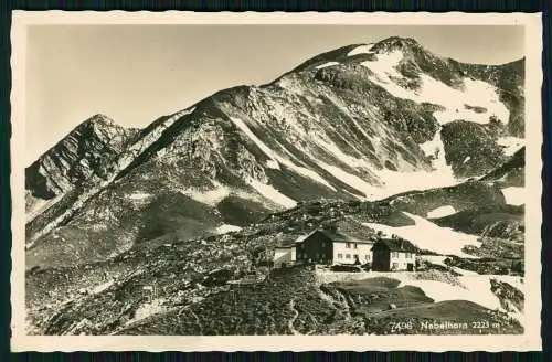 2x Foto AK Allgäuer Alpen - Edmund Probst Haus - mit dem Nebelhorn Oberstdorf