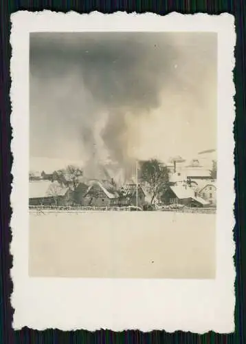 3x Foto Willingen Upland Waldeck-Frankenberg - Brennender Bauernhof Haus 1935