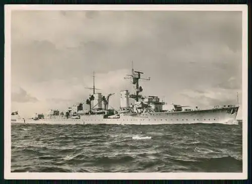 Foto AK 15x10,5cm - Deutsches Kriegsschiff - Leichter Kreuzer Königsberg Marine