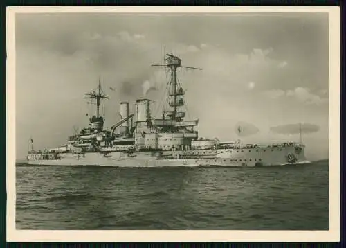 Foto AK 15x10,5cm - Deutsches Kriegsschiff Schlesien, Linienschiff, Kriegsmarine