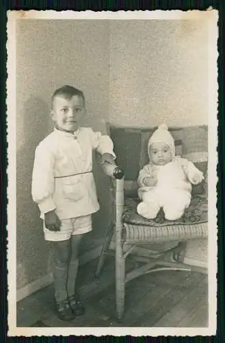 12x Echt Foto u. AK - Mädchen Jungs Geschwister Kinder Bruder Schwester- 1920-48