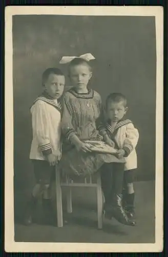 12x Echt Foto u. AK - Mädchen Jungs Geschwister Kinder Bruder Schwester- 1920-45