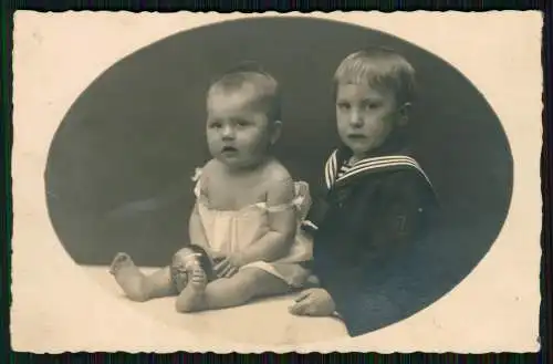 12x Echt Foto u. AK - Mädchen Jungs Geschwister Kinder Bruder Schwester- 1920-50